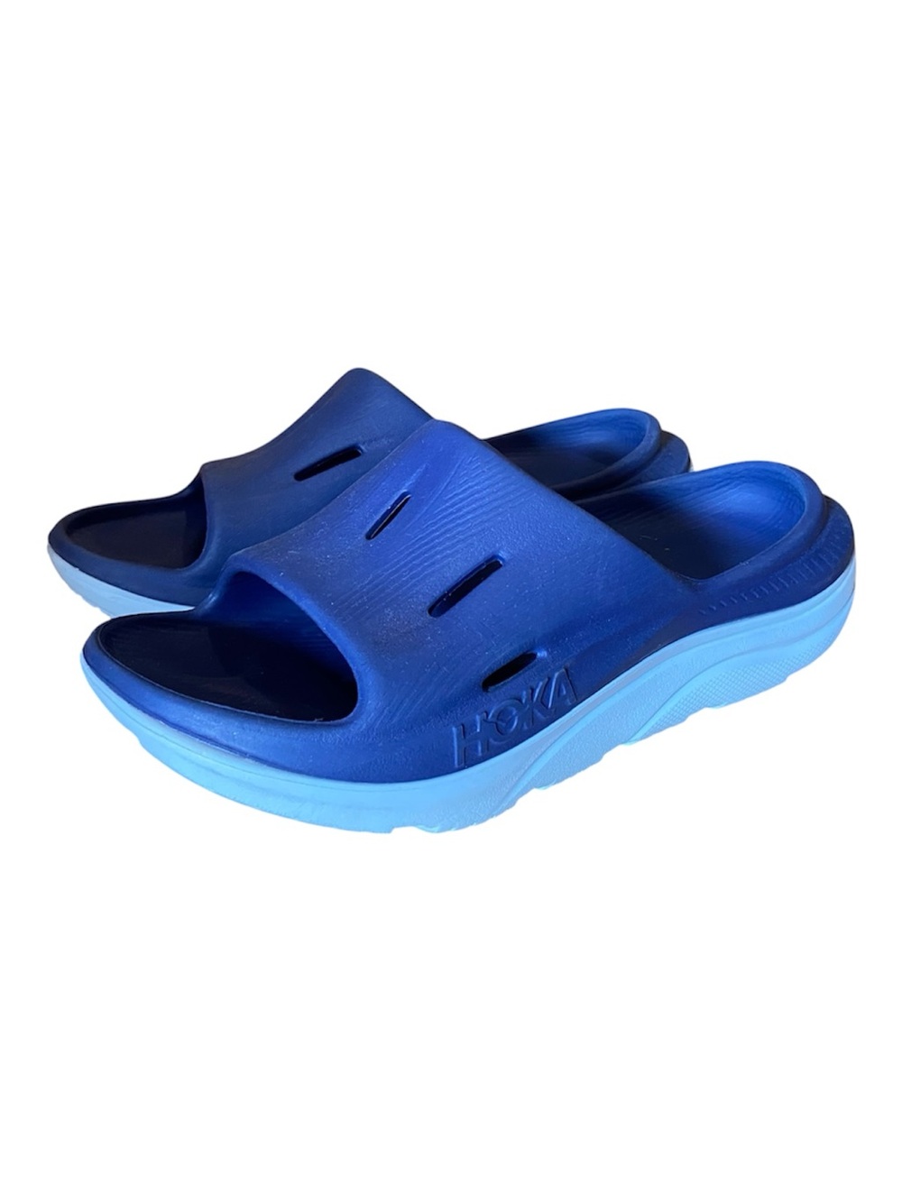 Youth Hoka Ora Two-Tone Blue Recovery Slides